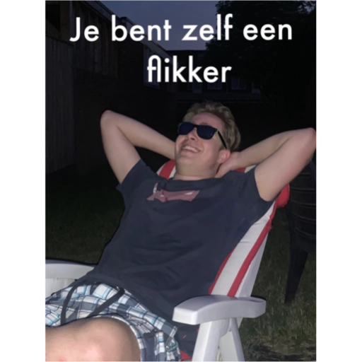 'Je bent zelf een flikker' ~ Hugo